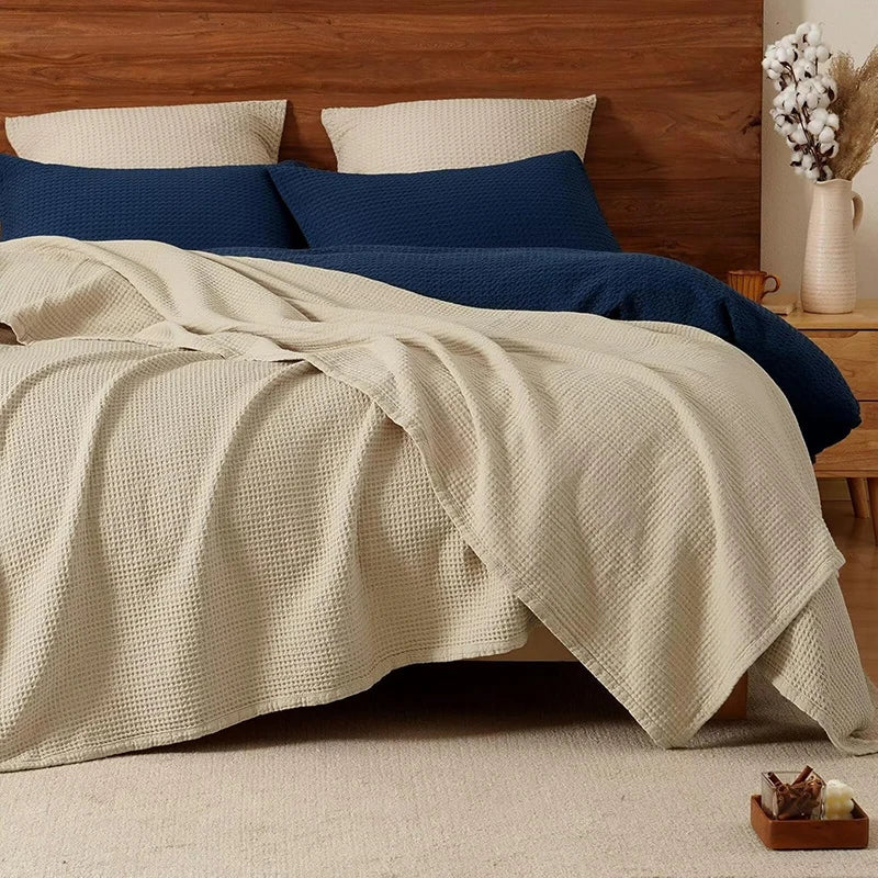 Gauze Blanket 100% Cotton Six-Layer Woven Blanket Breathable Lightweight Summer Blanket Bed Sofa Throw for Adults | Sansoti