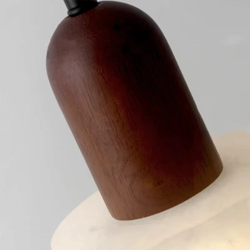 Hängeleuchte Marmor Jade-Weiß Kabelpendel Naturstein LED 12 cm Esszimmer Wohnzimmer Designbeleuchtung Stimmungsbeleuchtung | Sansoti