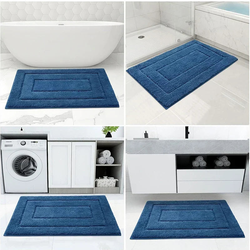Antislip Badmat Microvezels Dubbellaags Superabsorberend Badkamer Vloerkleed Veilig Zacht Douchemat Sneldrogend | Sansoti