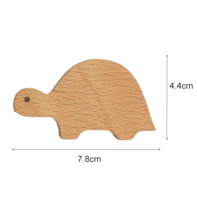 Wandhaken Hout Dieren Zelfklevend Kinderkamer Kapstokhaak Scandinavisch Design Kapstokhaakjes Muur Decoratie | Sansoti