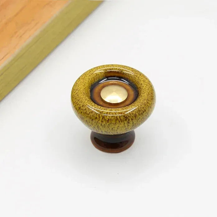 Möbelknopf Keramik Rund Modern 3.2cm Schubladengriff Schrankgriff Möbelknauf DIY Küche | Restfield