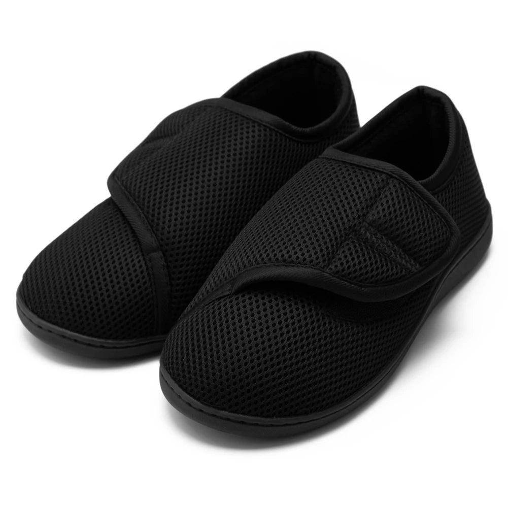 Adjustable Medical Shoes with Velcro and Black Mesh for Plantar Support, Unisex | Sansoti