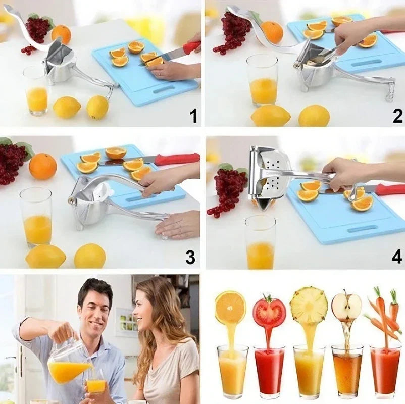 Manual Citrus Juicer with Ergonomic Grip – Freshly Squeezed Juice for Citrus Fruits | Sansoti