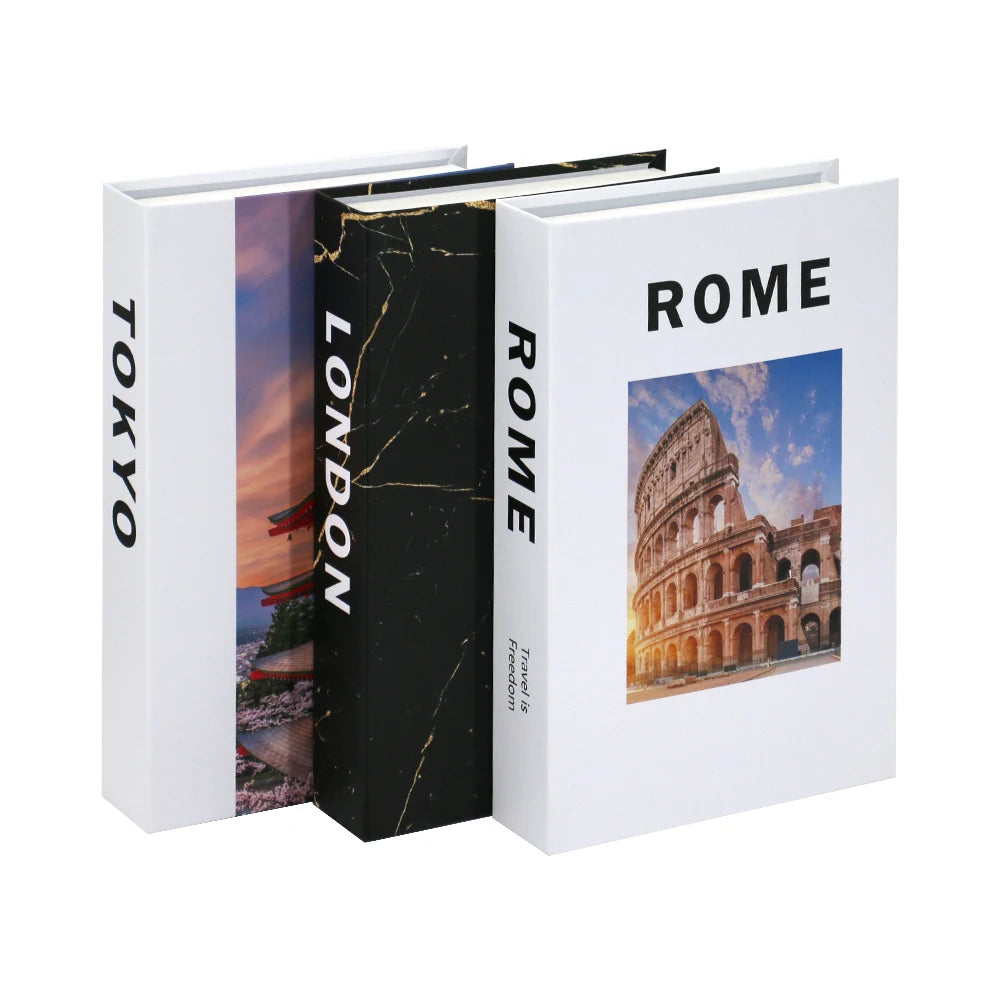 Décoration table basse Ensemble de 3 livres Design pliable Table basse style | Restfield