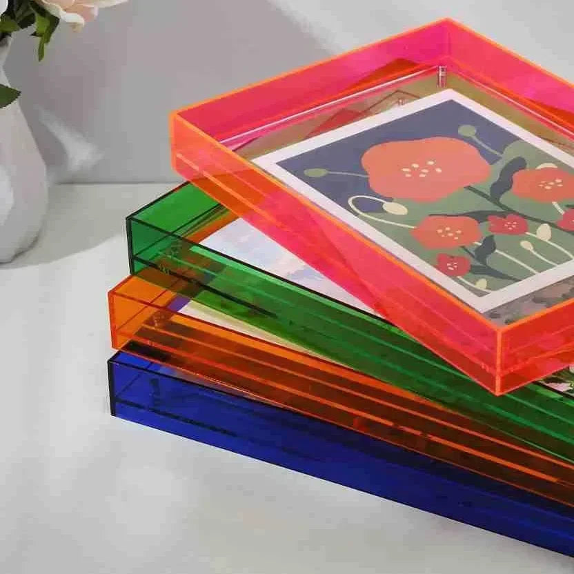 Transparante Acryl Fotolijst Staand Klein 11x14 15x19 Dubbelzijdig Bureaulijstje Modern Fotoframe Design | Sansoti