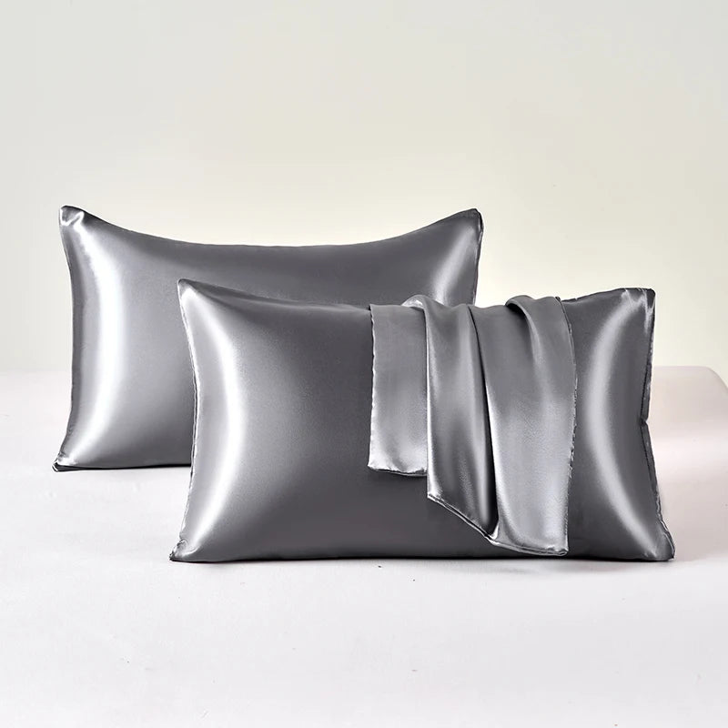 Restfield| Taies d'oreiller en satin (lot de 2) | Douces et rafraîchissantes | Pour peau et cheveux