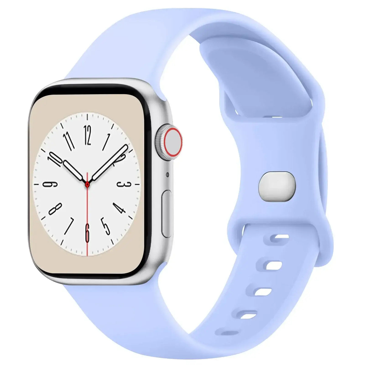 Silikon-Smartwatch-Armband – atmungsaktives, flexibles, verstellbares und komfortables Uhrenarmband – für alle Handgelenkgrößen | Sansoti