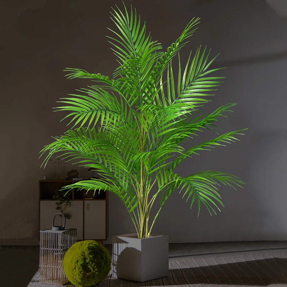Kunstplant Areca Palm 50-88cm Tropisch Kunststof Woonkamer Kantoor Tuin Nep Palmboom Grote Kunstboom Binnen Buiten | Sansoti