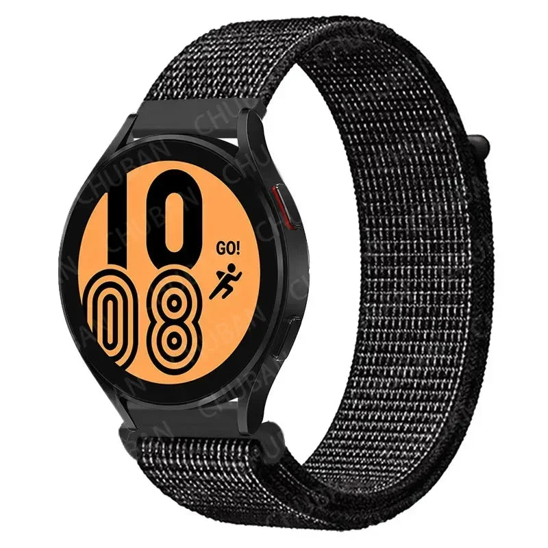 Nylonowy pasek sportowy do smartwatcha 20mm 22mm Oddychający Lekki Pasek typu Loop na nadgarstek Regulowany Trening Fitness | Sansoti
