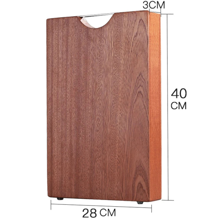 Planche à découper en bois rectangulaire antibactérienne et antifongique, en ébène, planche de cuisine, bloc de boucher professionnel | Sansoti