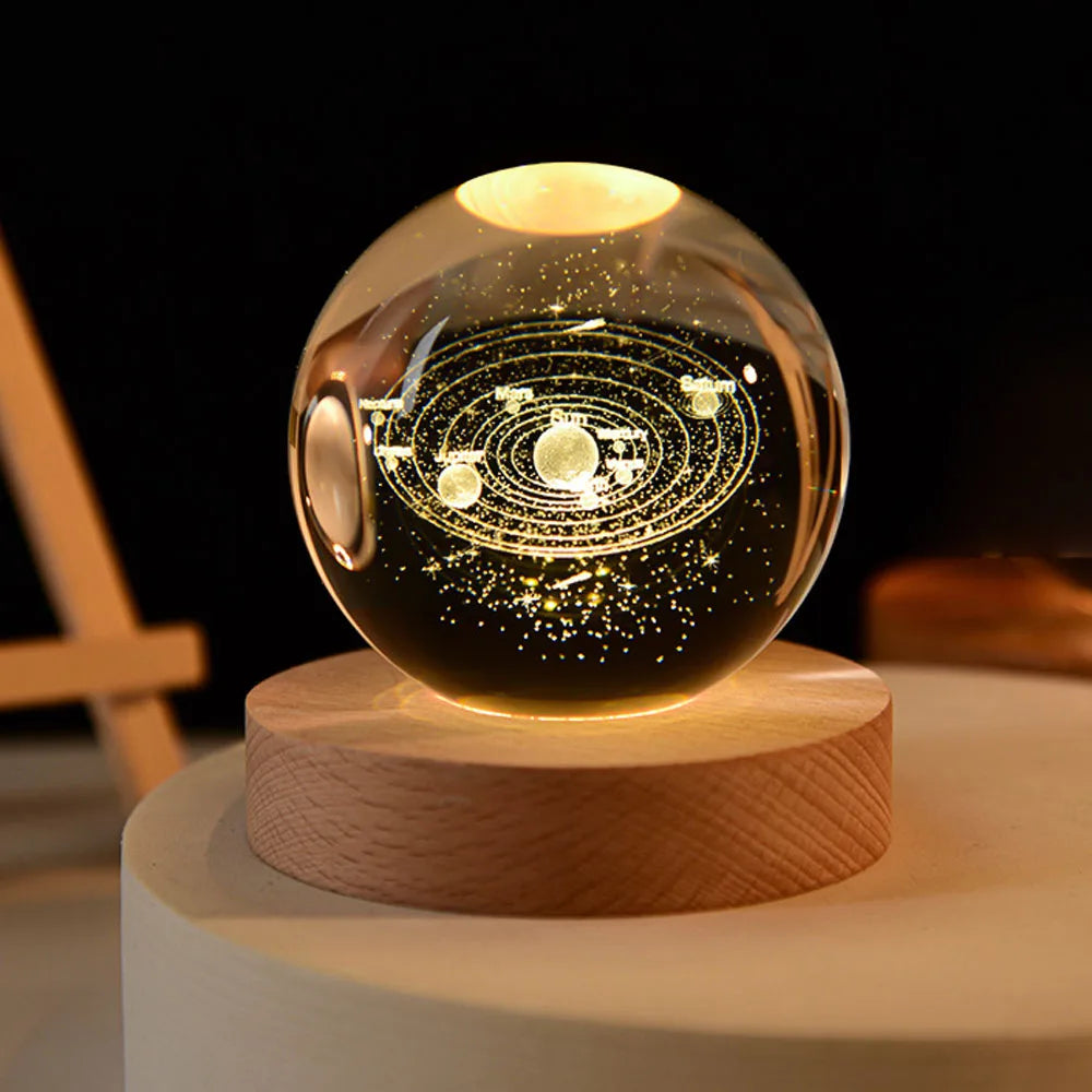 3D Galaxy Bol Nachtlampje met USB-voeding – Hemelsfeer voor Kinderkamer en Slaapkamer | Sansoti