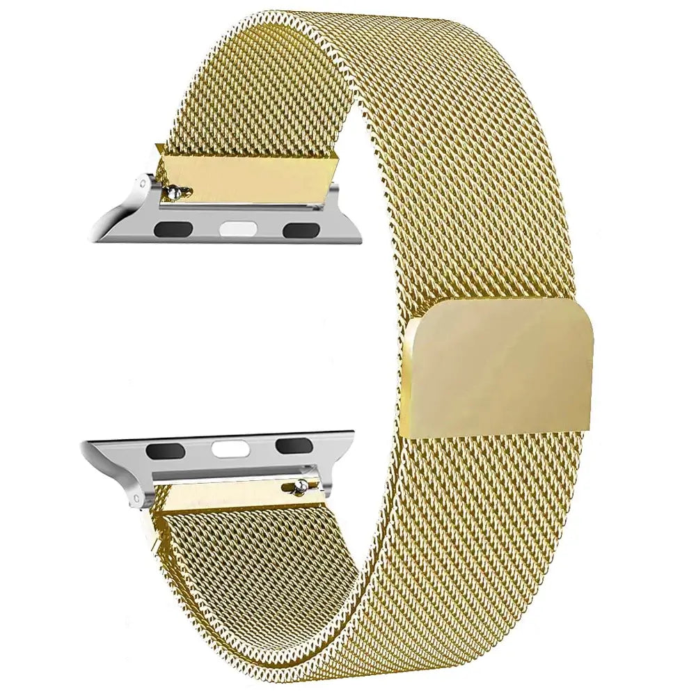 Magnetisches Uhrenarmband aus Edelstahl-Mesh, verstellbar, Smartwatch-Zubehör, 38–49 mm, universell | Sansoti