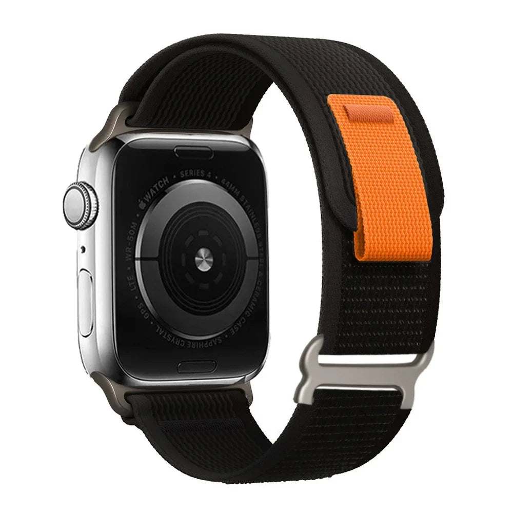 Bracelet de smartwatch en nylon Trail Loop, bracelet sport réglable avec boucle durable, bracelet multicolore pour poignet, actif | Sansoti