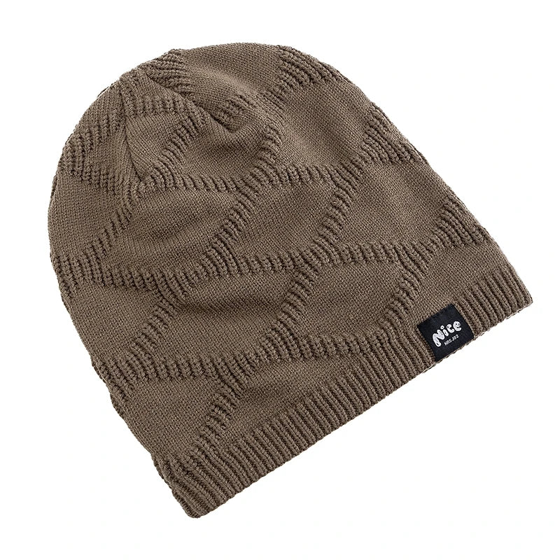 Fleece Wintermuts Unisex Gebreide Hoofdbedekking met Warme Voering Dames Heren Outdoor Koudebescherming Muts | Sansoti