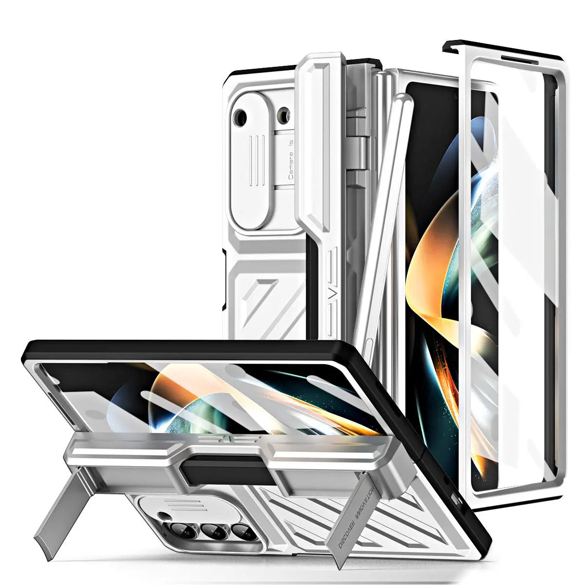 Protective Case with Stand for Foldable Phone – Shock-Resistant with Screen Protection and Stylish Design | Sansoti