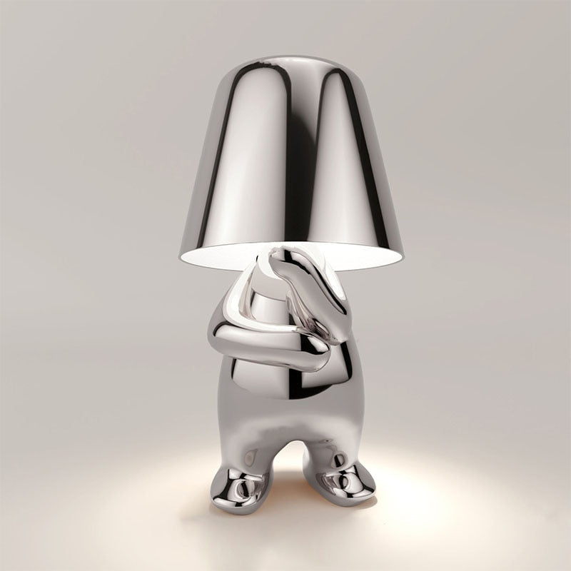 Figuurlamp LED Touch Dimbaar USB Oplaadbaar Goud Zilver Sfeerverlichting Woonkamer Slaapkamer Bureau Decoratielamp Cadeau | Sansoti