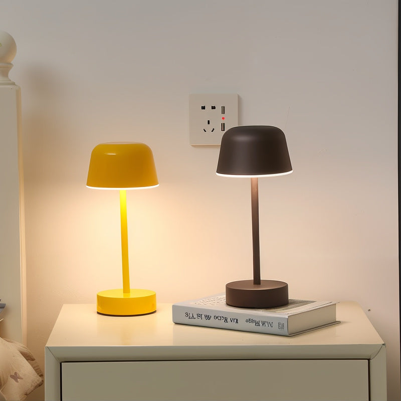 Wireless Rechargeable LED Table Lamp with Touch Control – Aluminum – Dimmable – 4-8 Hours Usage Time | Sansoti
