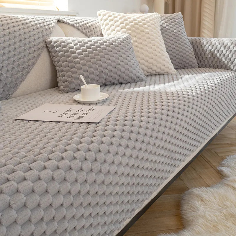 Fluweelzachte Plaid met Antislip – Luxe Comfort voor Bank & Bed in Diverse Kleuren | Sansoti