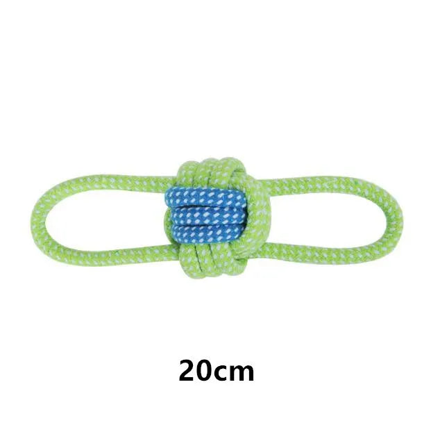 Jouet interactif pour chien en coton avec corde à tirer, soin des dents, pour grands et petits chiens, jouet à mâcher durable | Sansoti
