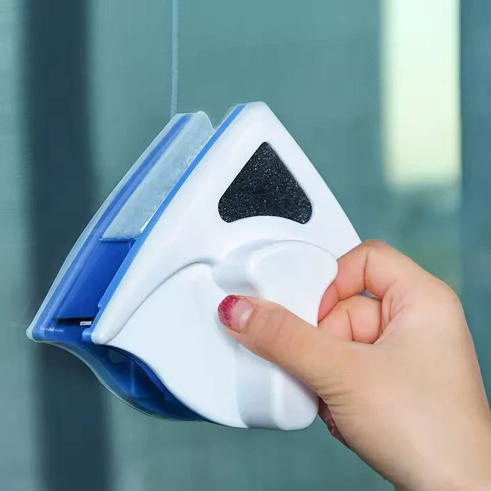 Nettoyeur de vitres magnétique double face pour fenêtres hautes et endroits difficiles d'accès | Sécurisé & efficace | Sansoti