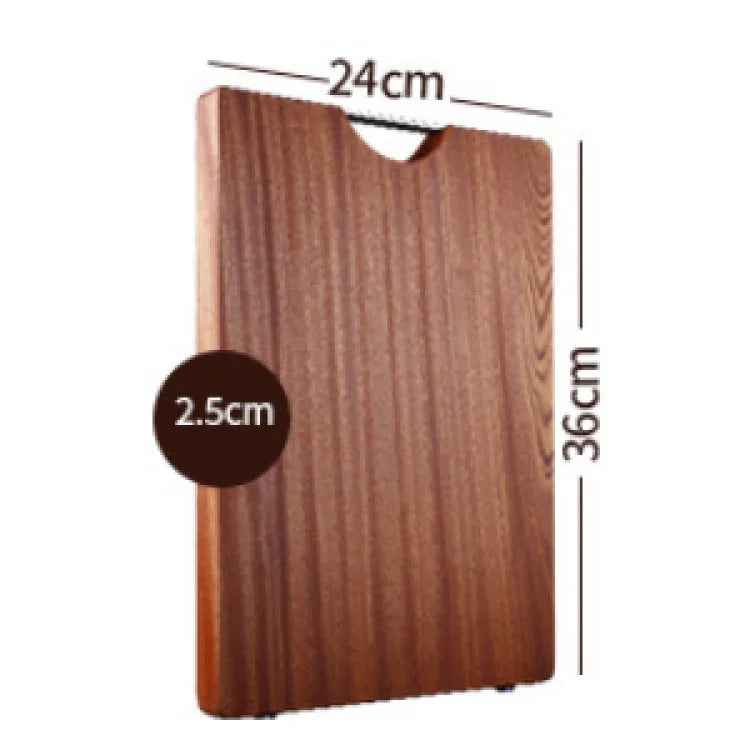 Planche à découper en bois rectangulaire antibactérienne et antifongique, en ébène, planche de cuisine, bloc de boucher professionnel | Sansoti