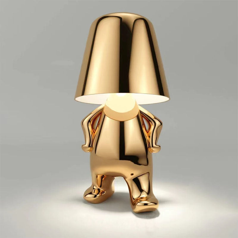 Figuurlamp LED Touch Dimbaar USB Oplaadbaar Goud Zilver Sfeerverlichting Woonkamer Slaapkamer Bureau Decoratielamp Cadeau | Sansoti
