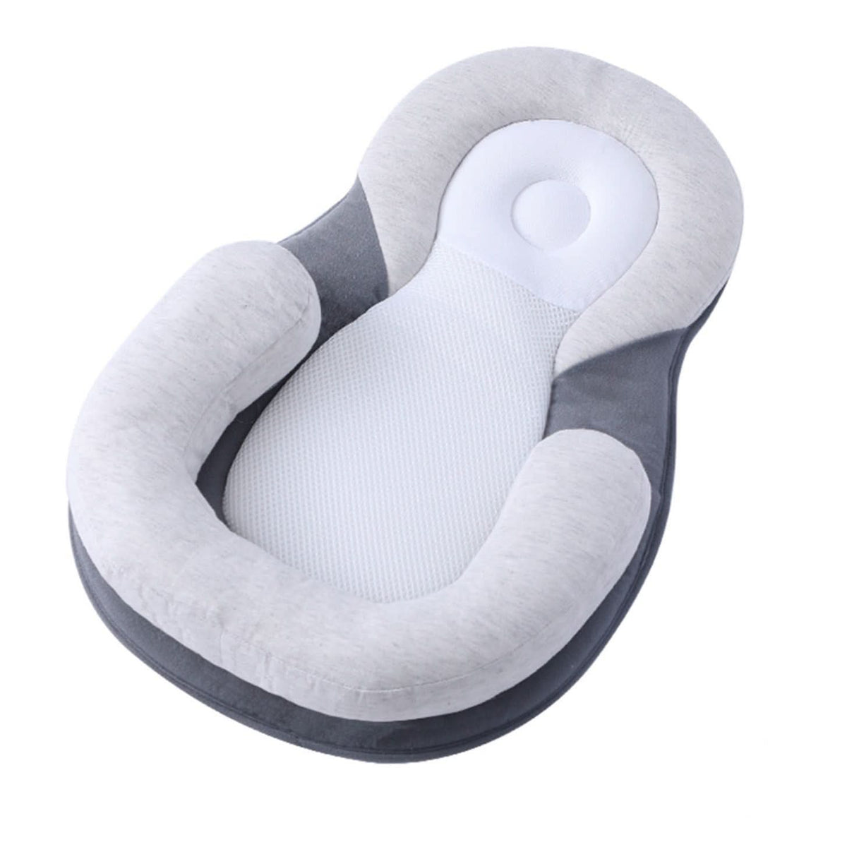 Ergonomisch Babykussen met Schedelondersteuning Plat of Wigvorm Hoofdsteun voor Zuigelingen Pasgeborenen | Sansoti