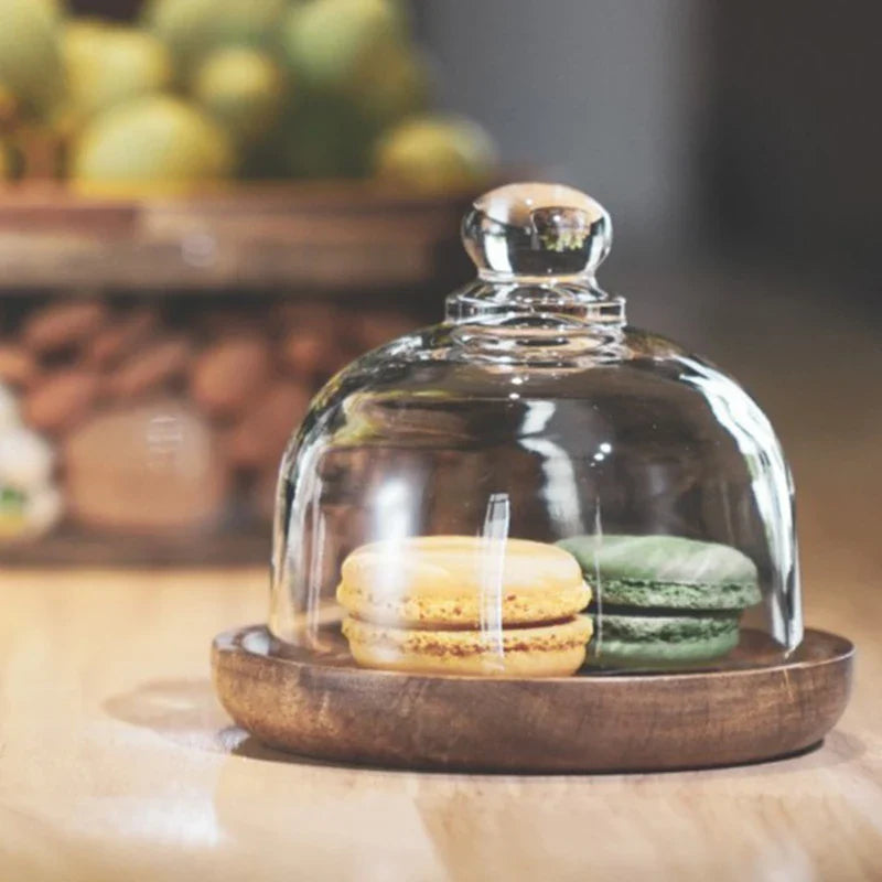Glazen Voorraadpot met Houten Deksel voor Keuken & Voorraad | Sansoti
