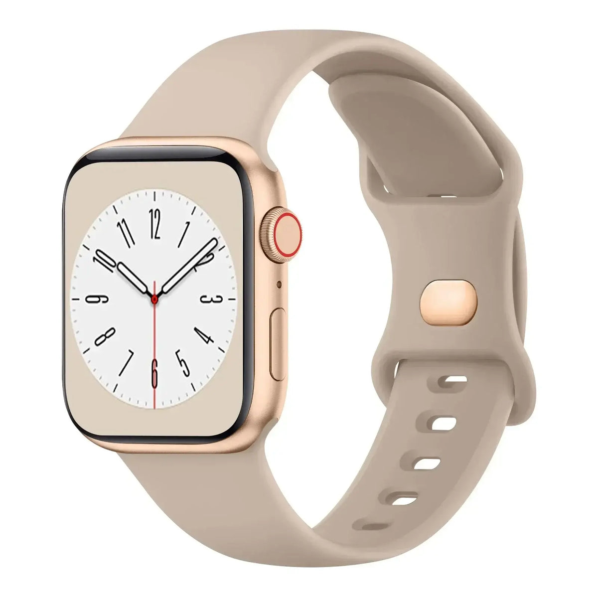 Silikon-Smartwatch-Armband – atmungsaktives, flexibles, verstellbares und komfortables Uhrenarmband – für alle Handgelenkgrößen | Sansoti