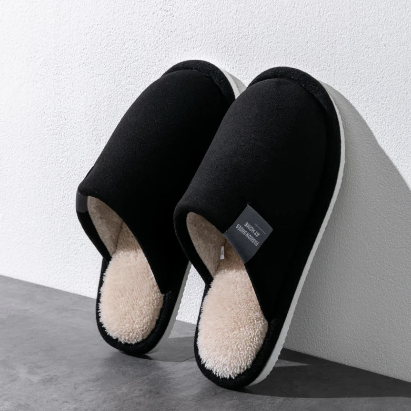 Suède pantoffels unisex binnenshuis antislip zool geruisloos warm comfortabel zachte voering heren dames | Sansoti