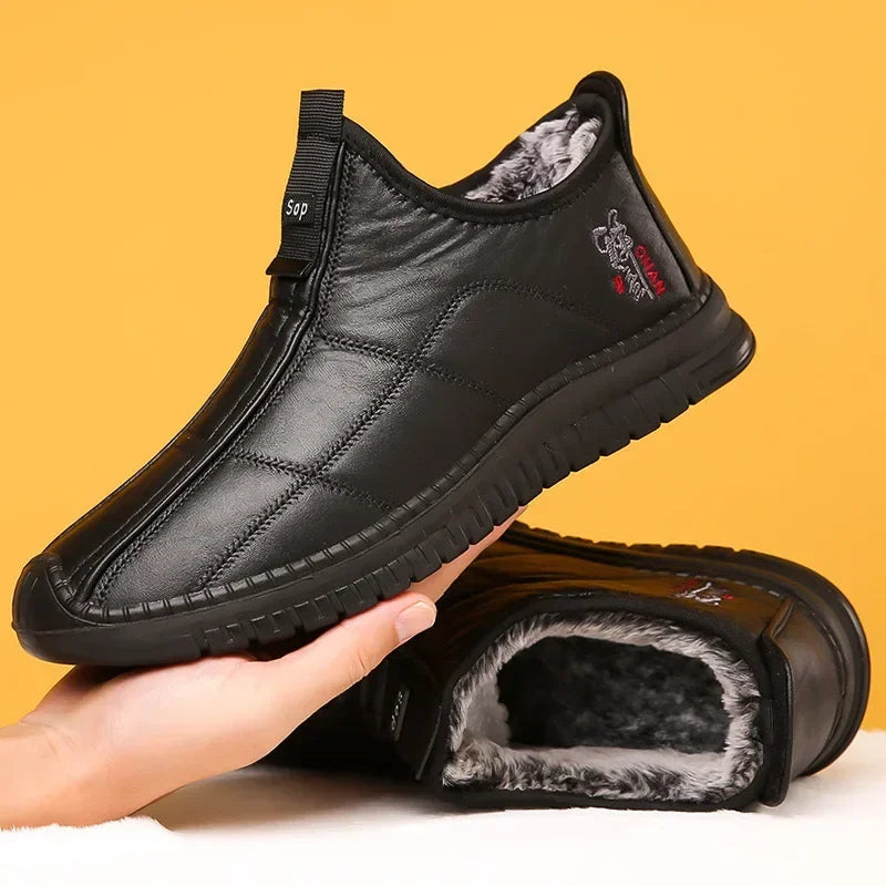 Men's boots, winter shoes, waterproof, non-slip, platform work shoes, sizes 38-48, men's hiking footwear | Sansoti