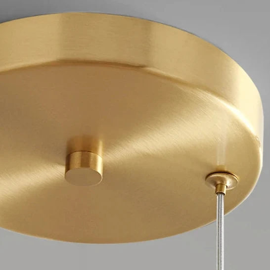 Handgeblasene Glaspendelleuchte aus bernsteinfarbenem Rauchglas mit LED für Esstisch und Wohnzimmer, Deckenbeleuchtung, schwebendes modernes Design | Sansoti