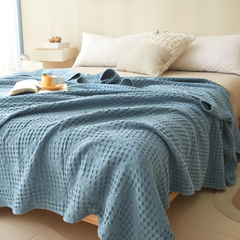 Katoen Skeletoned Muslin Dekens, Quilt voor Bedden, Auto, Dutje, Bank, Sofa, Plaid, Home Bed Cover, Airconditioning gooien, Summ