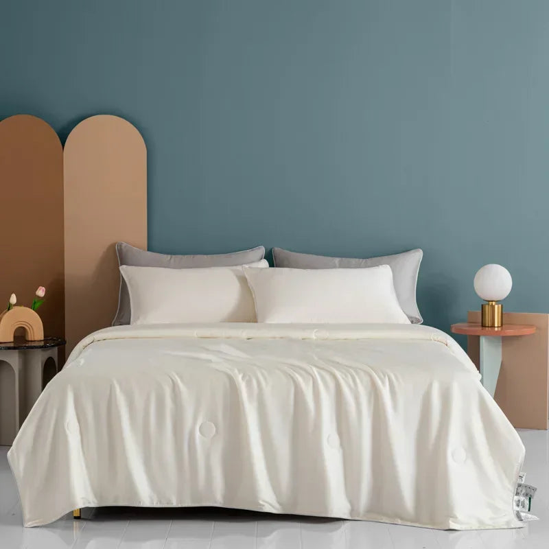 Kühldecke Eis-Seide Wendedesign 150x200cm 200x230cm Sommer Kühlende Decke Leicht Atmungsaktiv Schlafzimmer Wärmeregulierend Steppdecke | Restfield