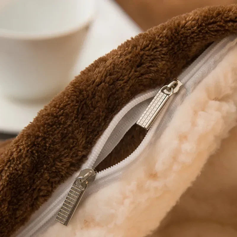 Wollplaid Decke | Warm & Weich | Wendbar | Für Bett, Sofa & Winter