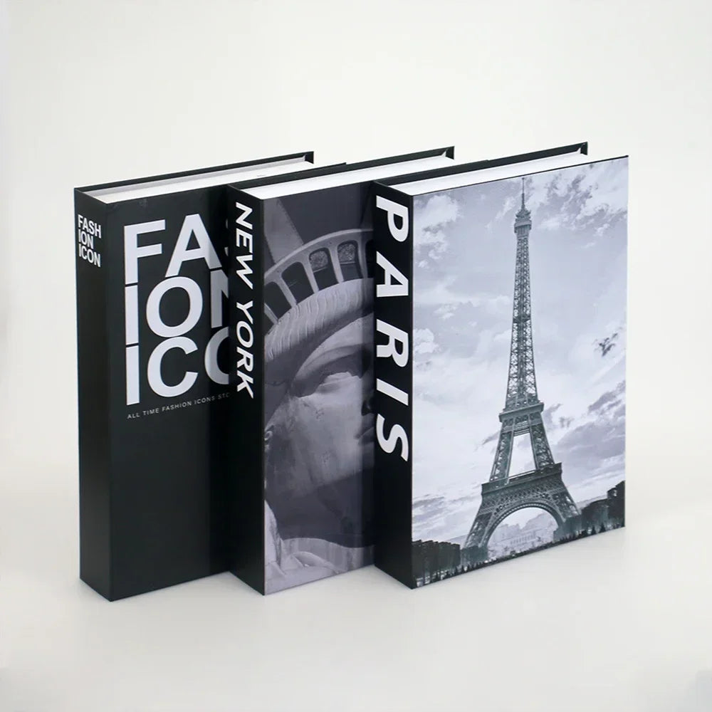 Décoration table basse Ensemble de 3 livres Design pliable Table basse style | Restfield