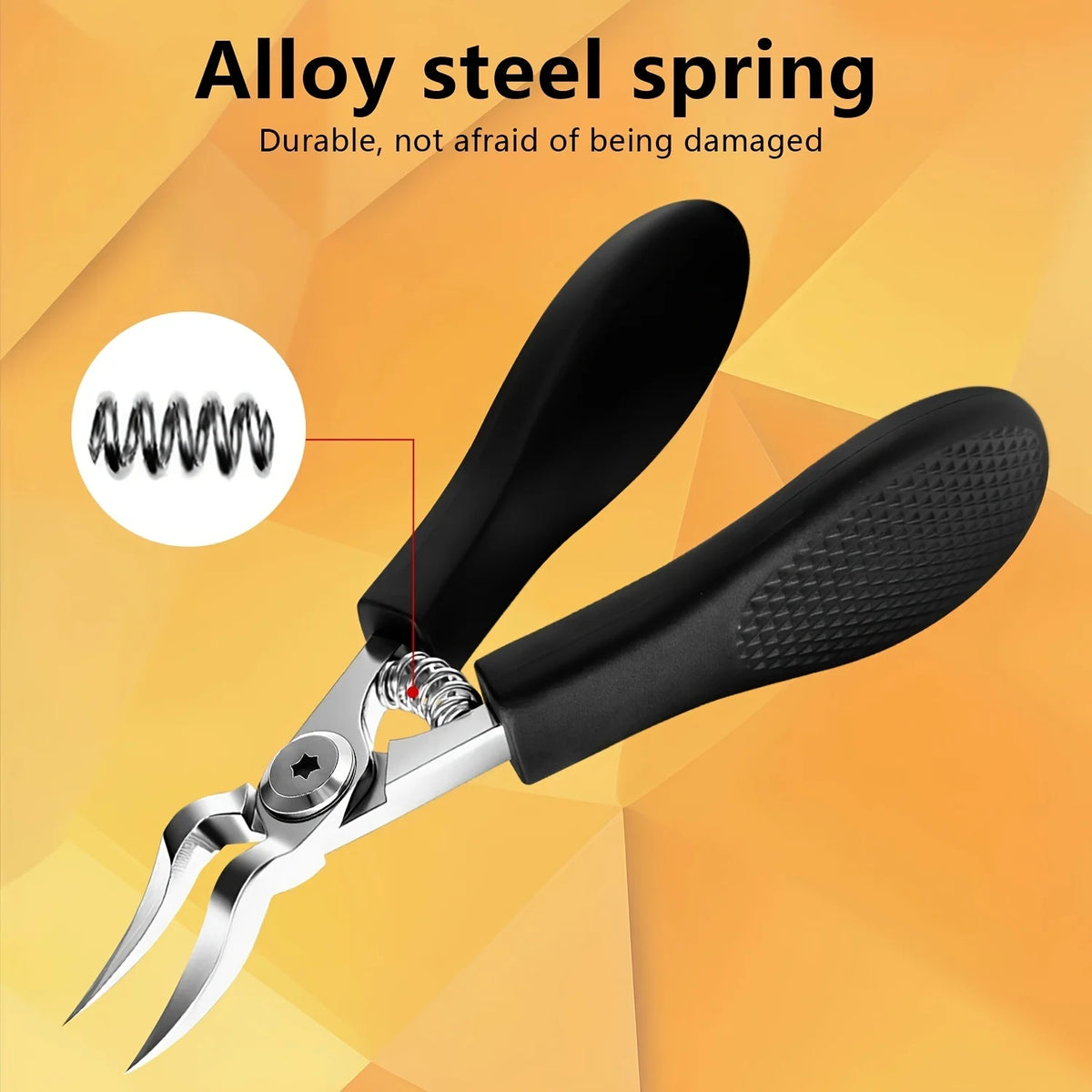 Steel Toenail Clippers with Serrated Blade for Thick Ingrown Nails, Unisex Pedicure Tool for Feet | Sansoti