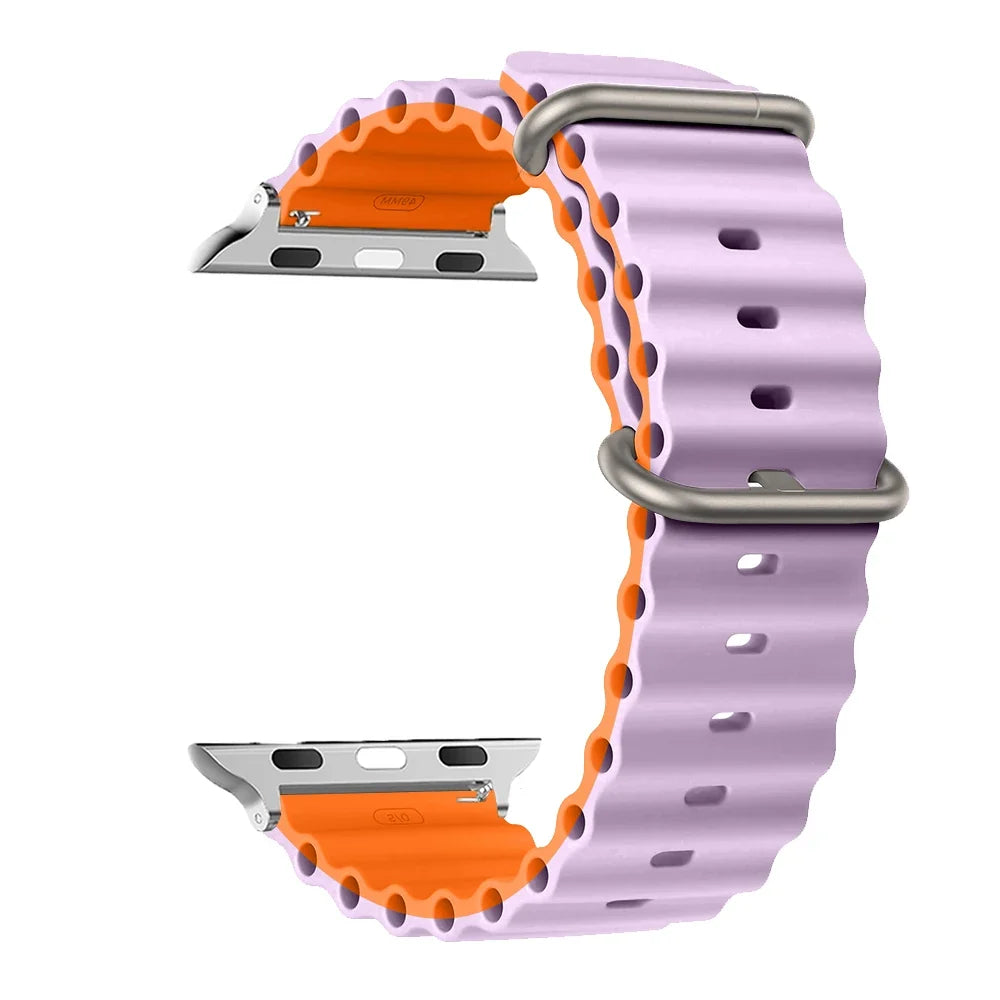 Bracelet de smartwatch en silicone, résistant à l’eau et respirant, bracelet de montre et bracelet de sport unisexes, bracelet de remplacement | Sansoti