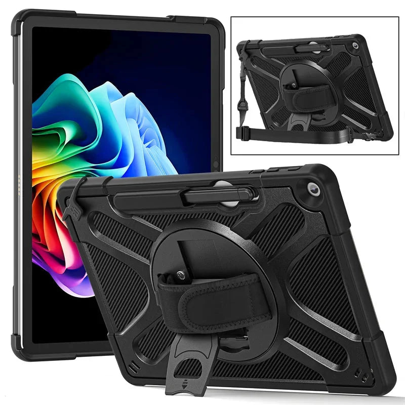 360° Rotating Tablet Holder with Handle and Shoulder Strap for 12-inch Tablets, Compatible with Surface Pro | Sansoti