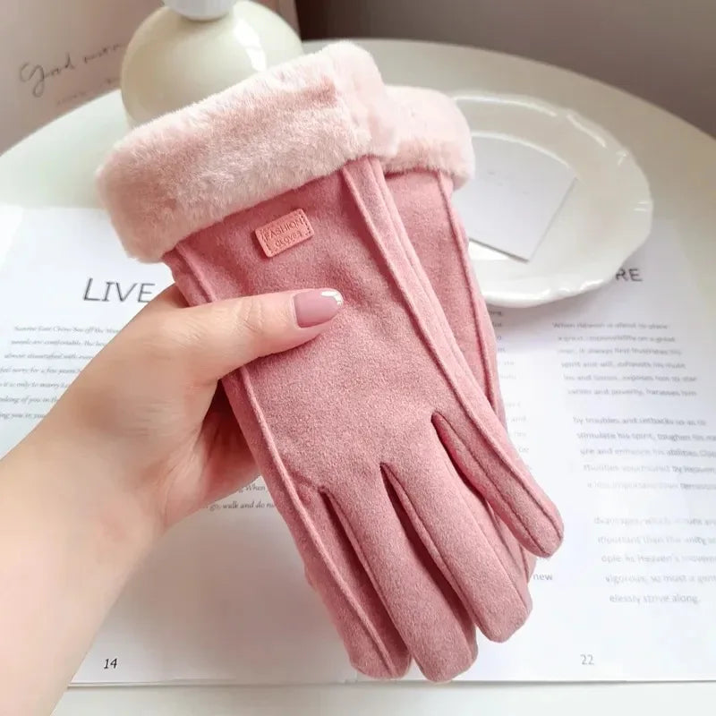 Touchscreen Handschoenen Suède Dames Winter Warm Elegant Klassiek Tijdloos Stijlvol Comfortabel Zacht | Sansoti