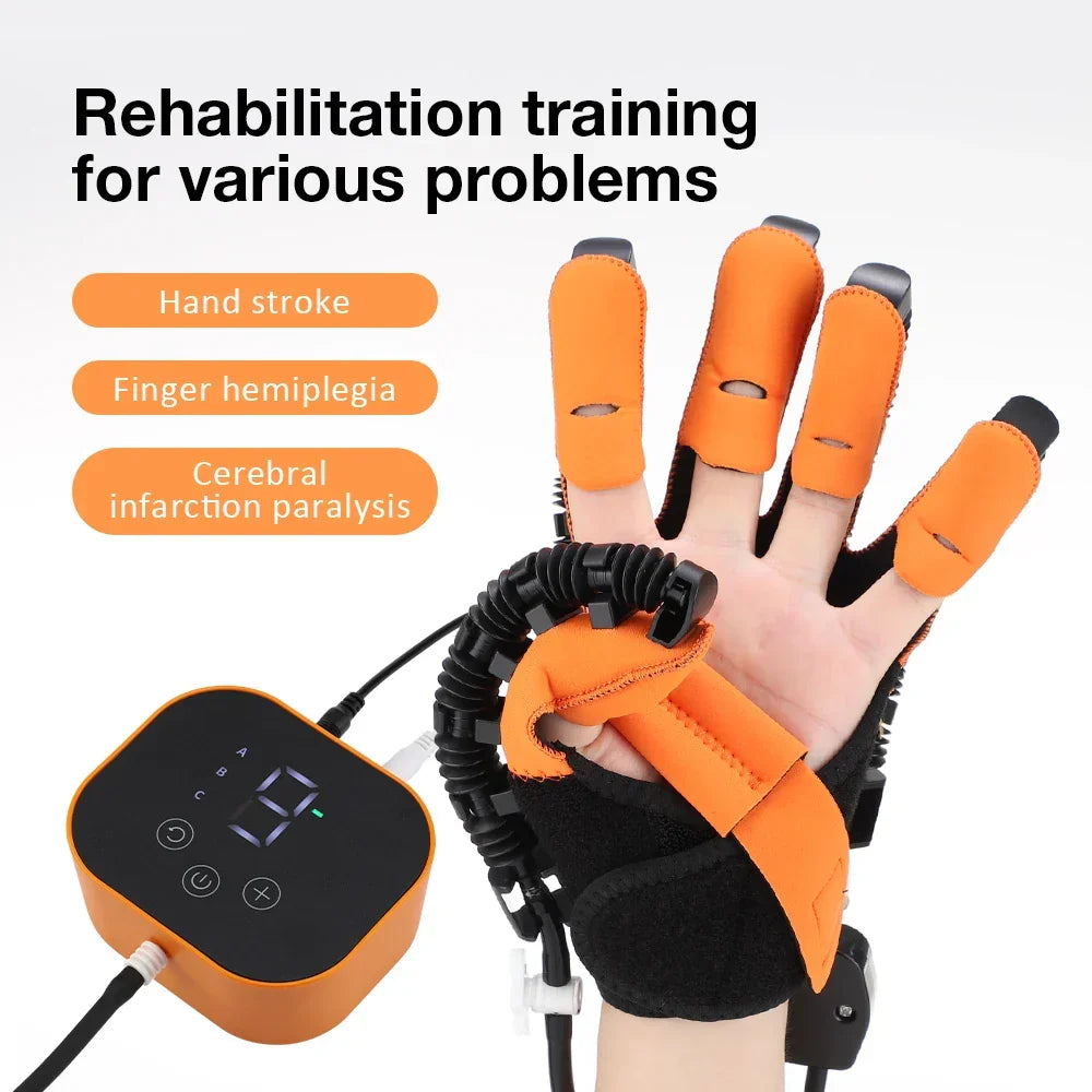 Elektrische Handrehabilitatie Handschoen 3-in-1 Therapie Massage Warming voor Handen Vingers Slaganval | Sansoti