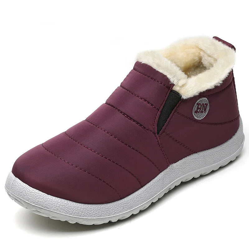 Wasserdichte Herren-Winterstiefel, gefütterte Schlupf-Sneestiefel, warmes Schuhwerk, stark isolierende Winterschuhe | Sansoti