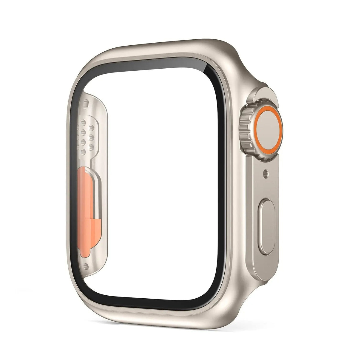 Schutzhülle aus gehärtetem Glas für Smartwatch 41-45 mm Displayschutz Kratzfestes Zubehör | Sansoti