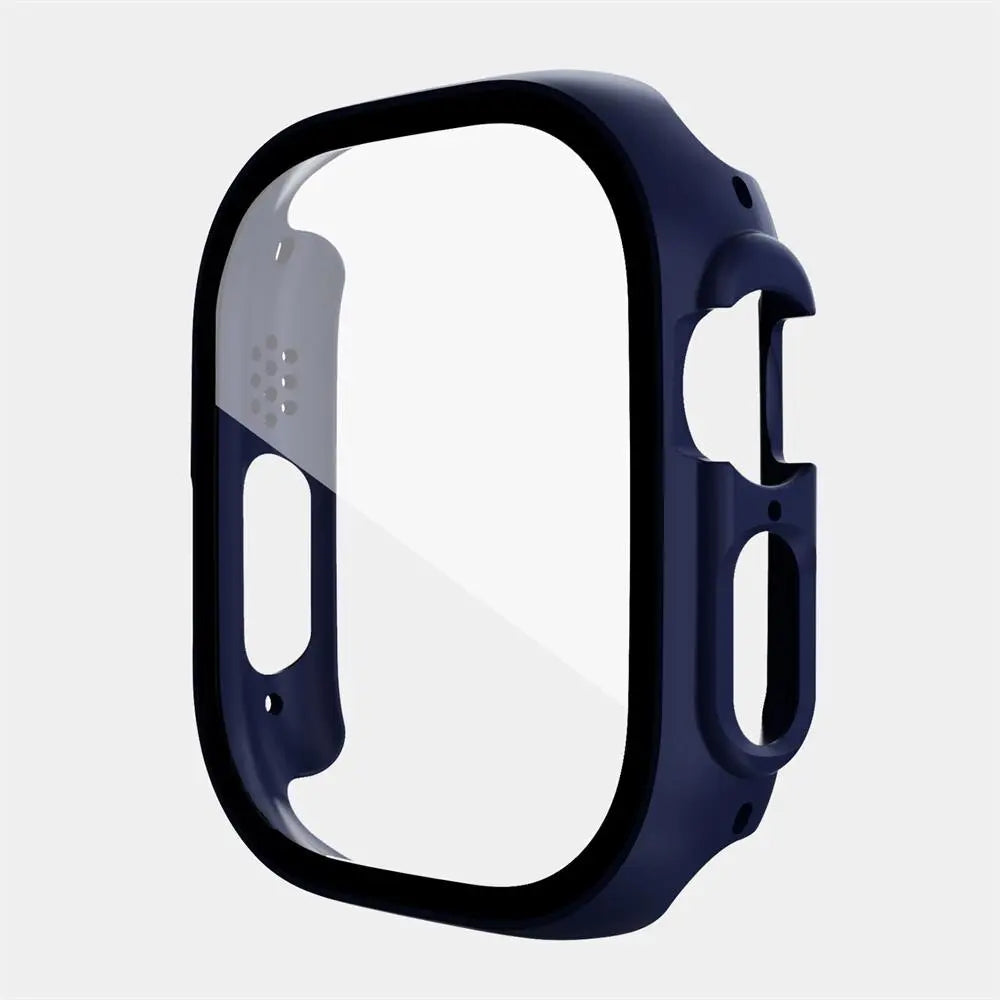 Protective Polycarbonate Glass Smartwatch Case 49mm Transparent Black Rose Gold Green Scratch-Resistant Watch | Sansoti