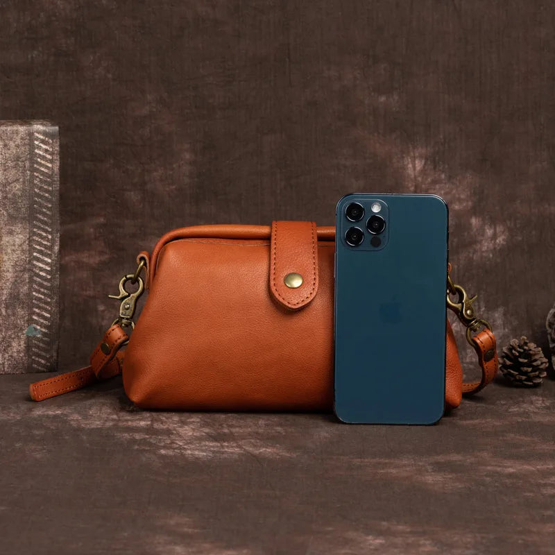 Handgemaakte Retro Schoudertas Leer Vintage Crossbody Dames Handtas Bohemian Stijl Draagtas Everyday | Sansoti