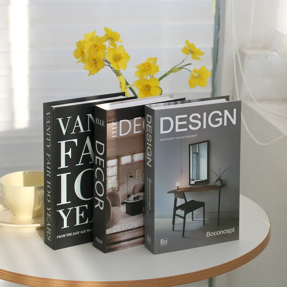 Décoration table basse Ensemble de 3 livres Design pliable Table basse style | Restfield