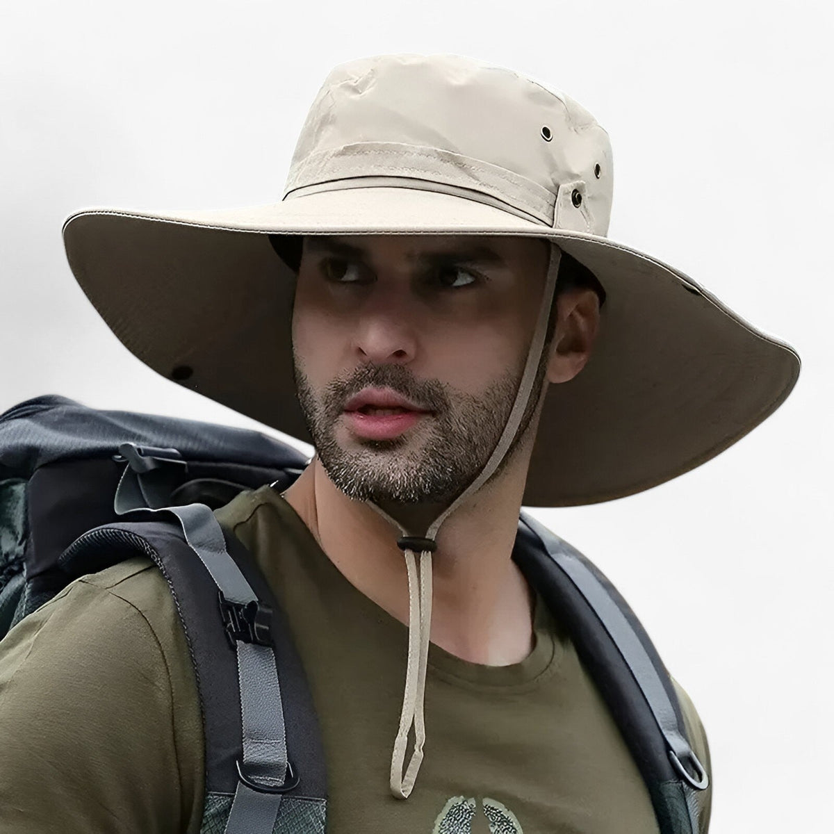 Oddychający kapelusz trekkingowy z ochroną UV - kapelusz przeciwsłoneczny do wędrówek, wędkowania i aktywności na świeżym powietrzu z regulacją klimatu | Sansoti