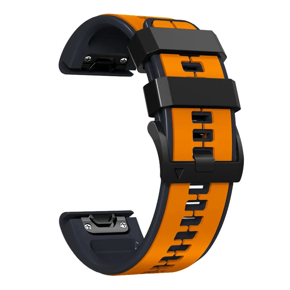 Bracelet de montre en silicone avec fermeture rapide, 22 mm et 26 mm, bracelet de smartwatch et bracelet de sport, confortable et résistant à l’eau | Sansoti