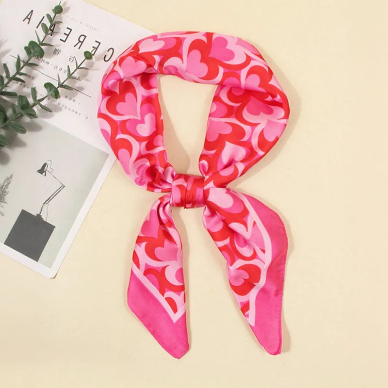 Square Satin Scarf 70x70cm Women's Headband Headscarf Neck Scarf Multifunctional Elegant Stylish Accessory | Sansoti