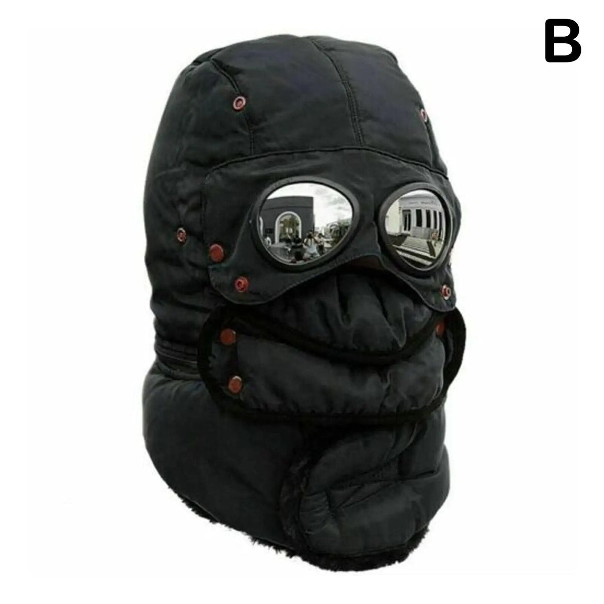 Bonnet thermique coupe-vent avec protection du visage, couvre-chef d’hiver pour activités en plein air, ski, snowboard et sport | Sansoti